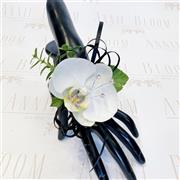 Debs Corsage on Iridescent Diamante Bracelet