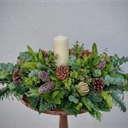 Evergreen Embrace - Candle Arrangement